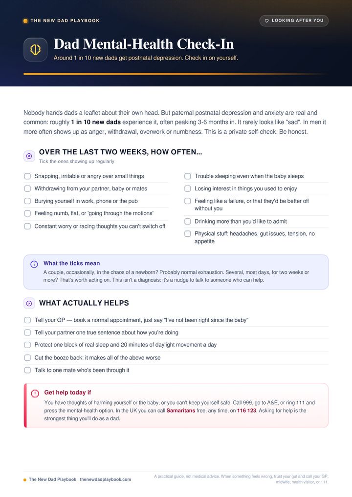 Dad mental-health check-in